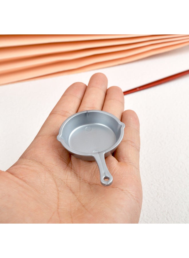 Loquat Mini Miniature Simulation Bowl Dish Bowl Steaming Rack Casserole Accessories DIY Tableware Food Play Mini Simulation Kitchen Toys-Color:Golden Mandarin Duck Pot - Image 5