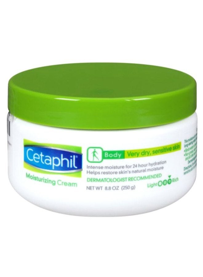 Cetaphil 24-Hour Hydration Body Moisturizing Cream White 250grams - Image 1