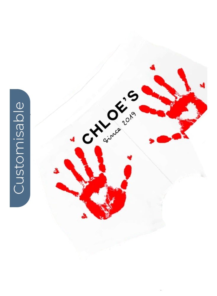 شير ذا لوف  ”Hands Off“ سراويل بوكسر رجالية مخصصة - Image 1