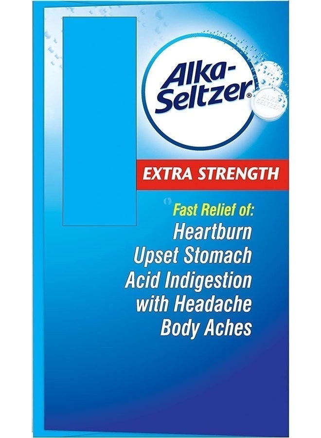 Alka-Seltzer Extra Strength Tablets, Extra-Strength Antacid & Pain Relief, Original (24 Tablets) - Image 4