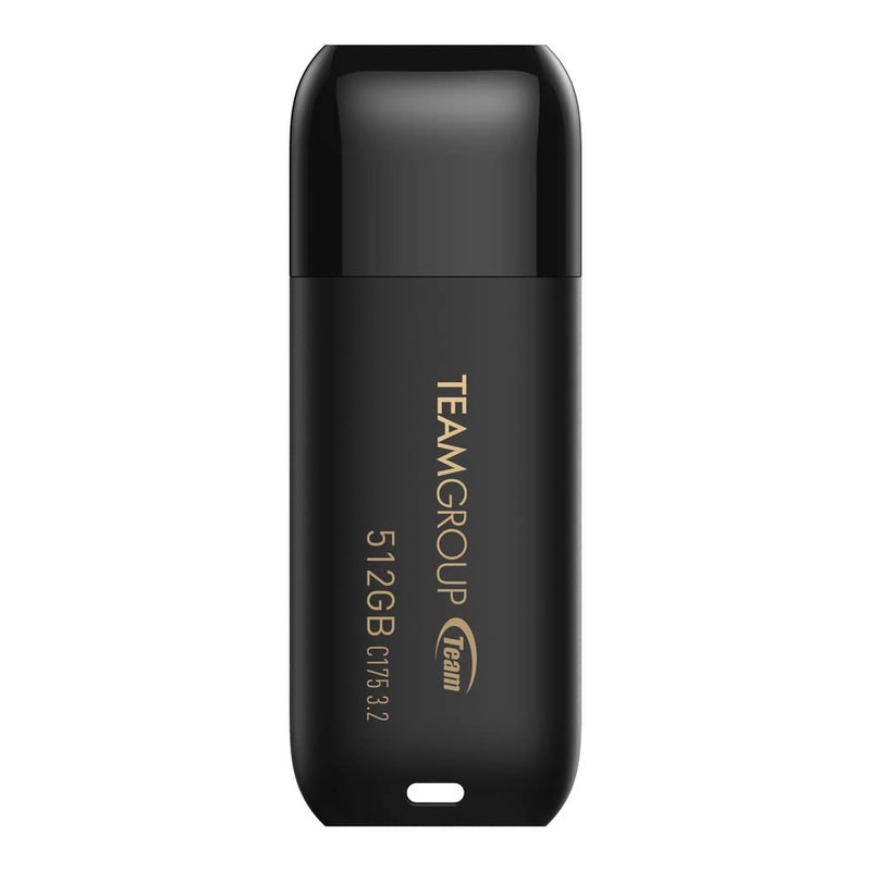 TEAMGROUP C175 512GB USB 3.2 Gen 1 (USB 3.1/3.0) Read 100MB/s Flash Thumb Drive, External Data Storage Memory Stick Compatible with Computer/Laptop Matte Black TC1753512GB01 - Image 1