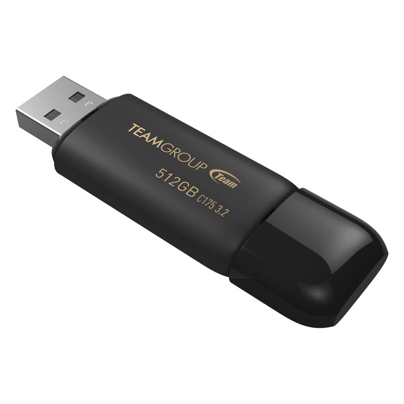 TEAMGROUP C175 512GB USB 3.2 Gen 1 (USB 3.1/3.0) Read 100MB/s Flash Thumb Drive, External Data Storage Memory Stick Compatible with Computer/Laptop Matte Black TC1753512GB01 - Image 4