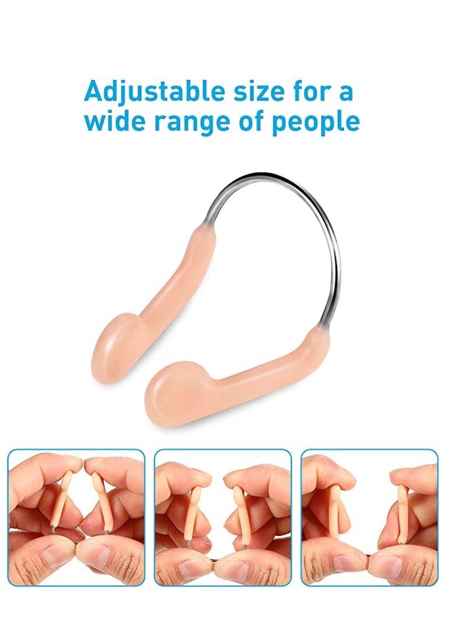 Generic Silicone Nose Plugs Swimming Nose Clips Training Nose Protector with Steel for Adults Kids Swimming Competition Using - Image 4