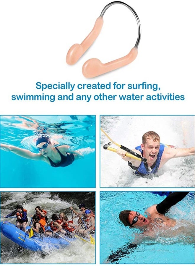 Generic Silicone Nose Plugs Swimming Nose Clips Training Nose Protector with Steel for Adults Kids Swimming Competition Using - Image 3
