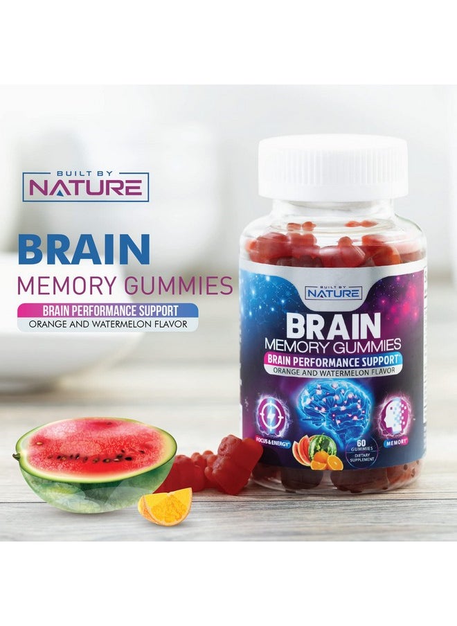 Brain Supplements For Memory And Focus Nootropics Brain Support Cognitive Health For Adults Neuro Mind Vitamins 60 Gummies