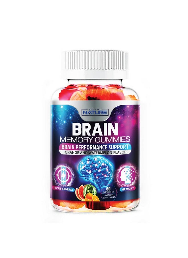 Brain Supplements For Memory And Focus Nootropics Brain Support Cognitive Health For Adults Neuro Mind Vitamins 60 Gummies