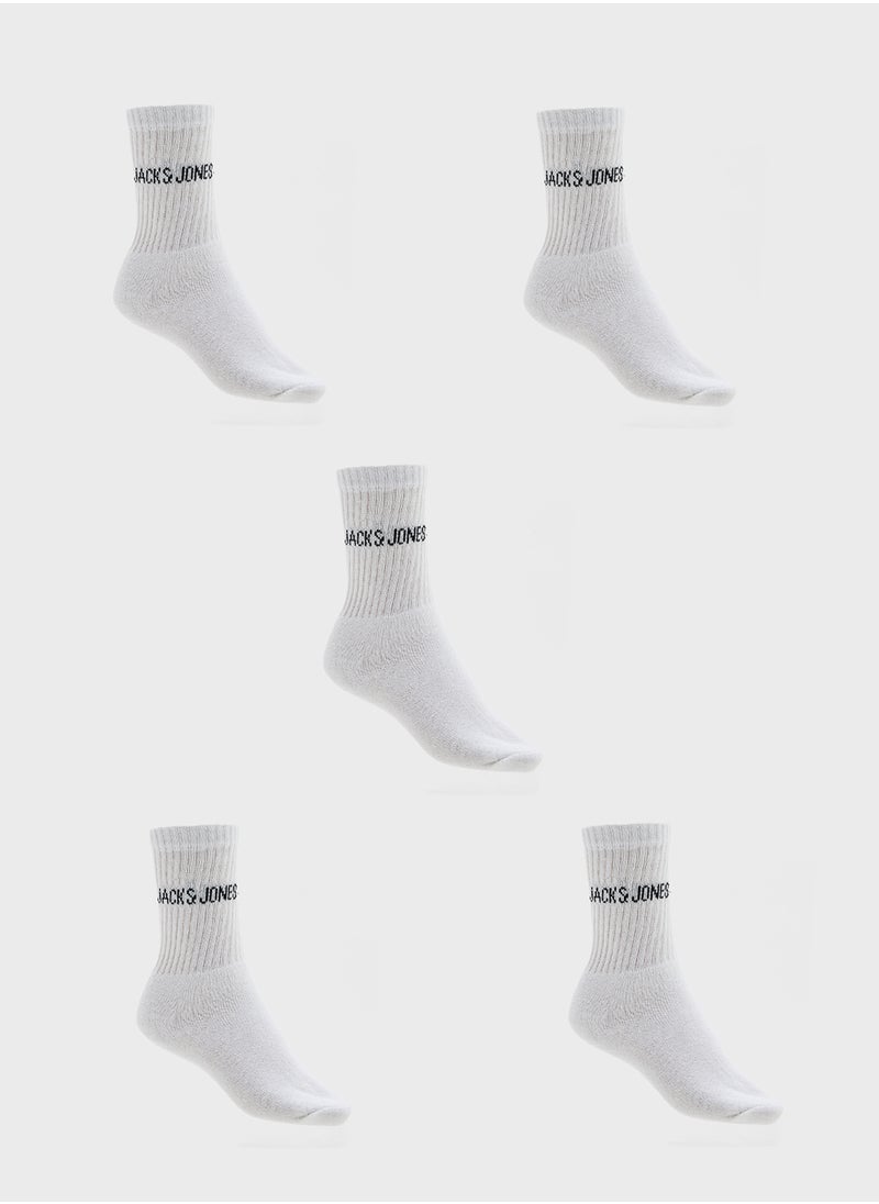 Jack & Jones Junior Youth 5 Pack Tennis Socks  - Image 1
