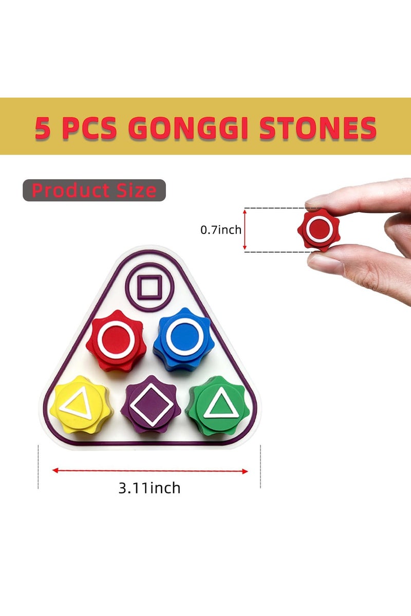 Korean Traditional Game Set – Gonggi, Ddakji, Jebi Chagi, and More, Classic Hand-Eye Coordination Game with Portable Storage Box - Image 2