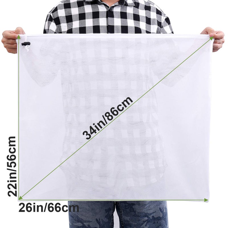 Eraturalky Extra Large Brew Bags Reusable,3 Pack 26"x22"Fine Mesh Strainer Bag for Home Brewing Hops Grains Wine Beer Making Drawstring Straining Brew in a Bag - Image 3