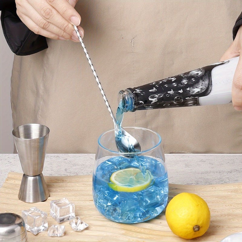 1 4 Pieces Stainless Steel 304 Long Handle Stirring Spoon Cocktail Mixing Rod Ice Spoon Soup Coffee Tea Stirrer Type D - Image 2