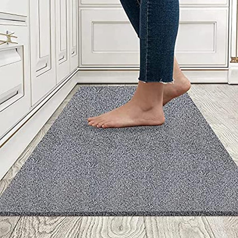 Purav Light Waterproof Non-Slip Rubber Door Mats for Floor Home Outdoor Entrance Anti-Skid Foot Mats (Size: 2x4 feet, Grey) - Image 4