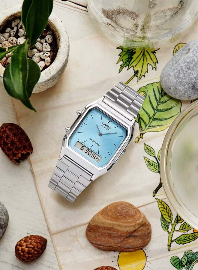 CASIO Vintage Watch Digital Analog AQ-230A-2A1MQYDF - Image 4