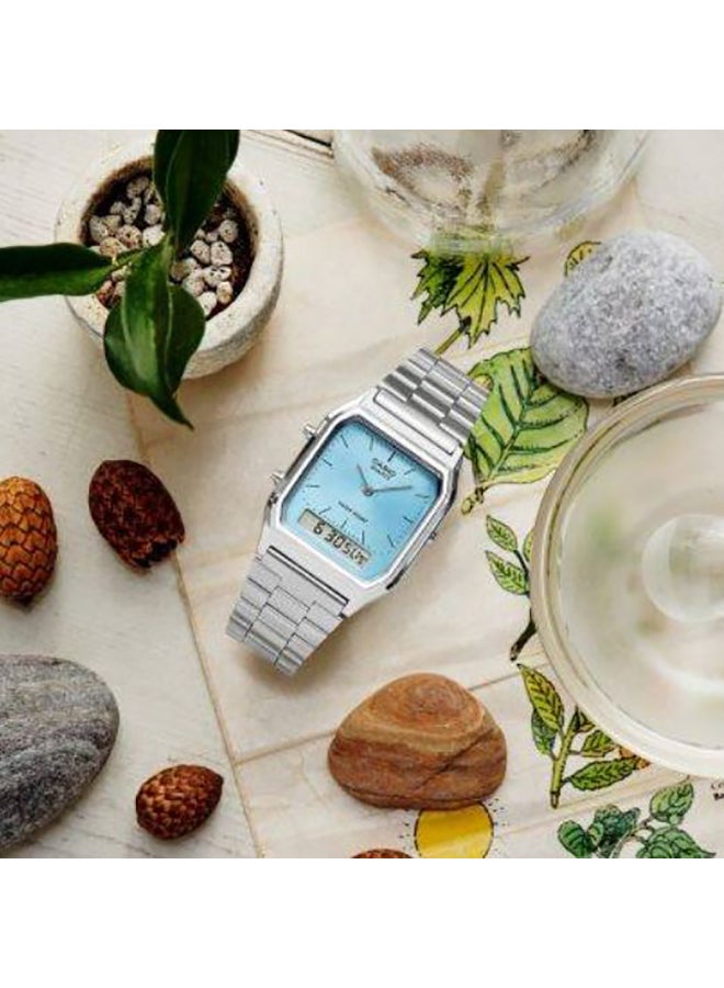 CASIO Vintage Watch Digital Analog AQ-230A-2A1MQYDF - Image 3