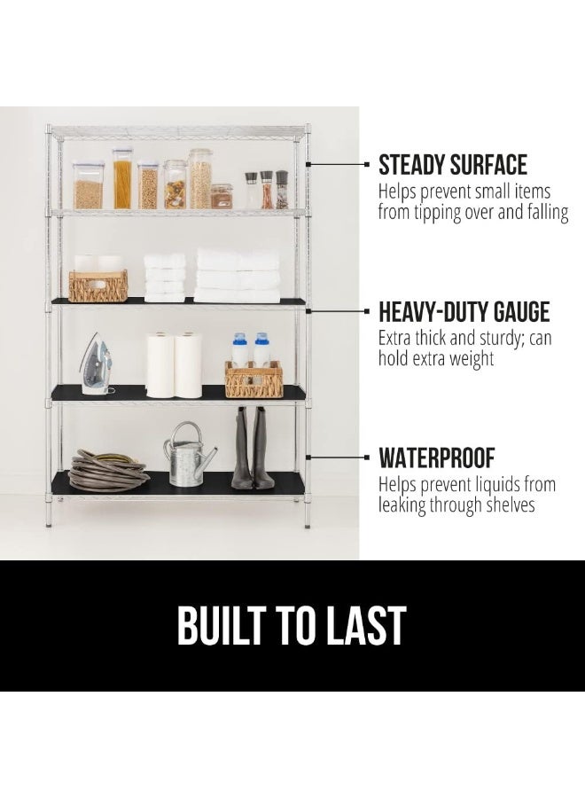 Gorilla Grip Wire Shelf Liner, Heavy Duty Waterproof Shelving Liners For Metal Rack, Hard Plastic Shelves Prevent Spills In Closet, Garage, Kitchen, Cabinets, Mat Covers, Durable, 36 X 14, Black  - Image 5