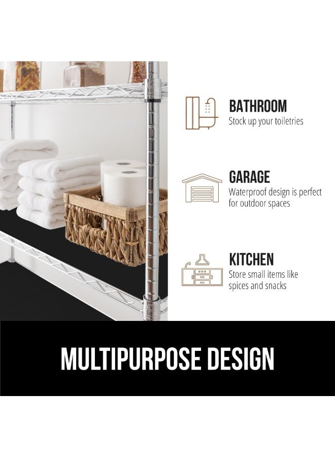 Gorilla Grip Wire Shelf Liner, Heavy Duty Waterproof Shelving Liners For Metal Rack, Hard Plastic Shelves Prevent Spills In Closet, Garage, Kitchen, Cabinets, Mat Covers, Durable, 36 X 14, Black  - Image 4