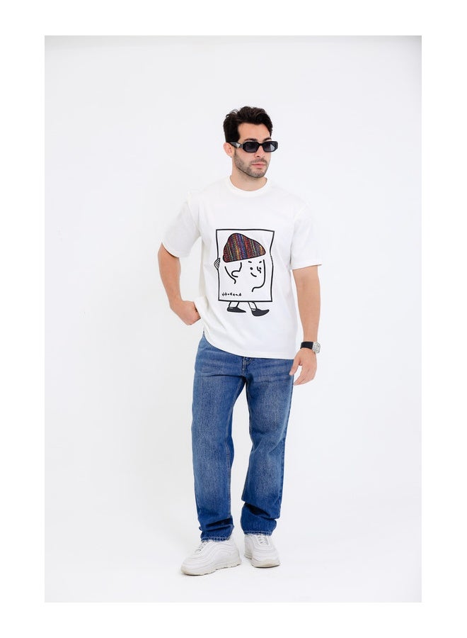 WHITE RABBIT Comfy Round Neck T-shirt - Image 5