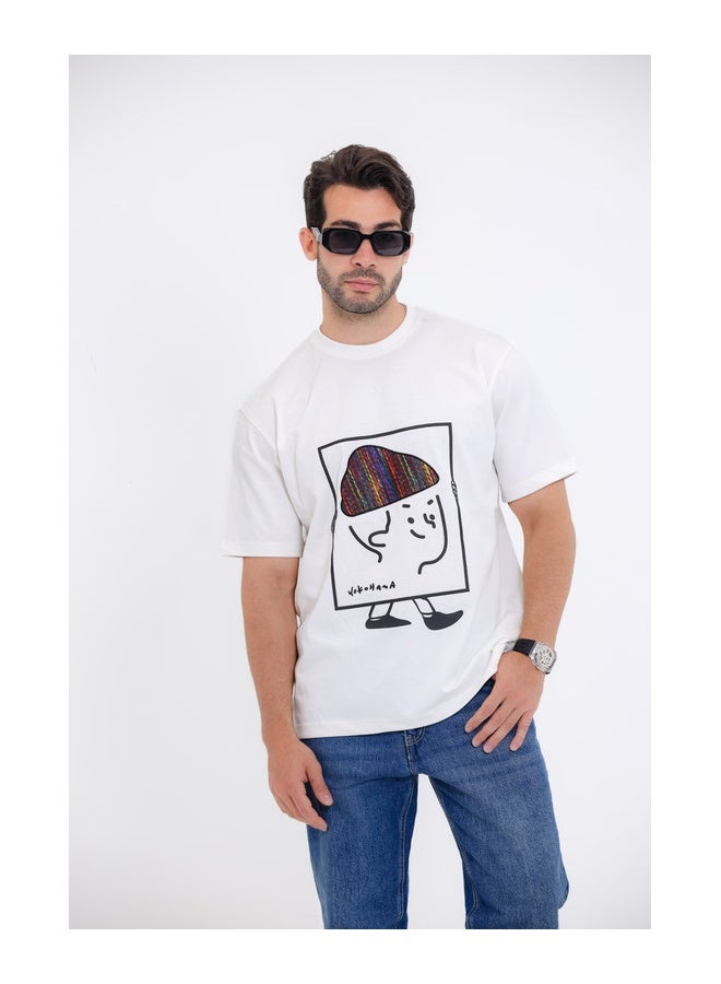 WHITE RABBIT Comfy Round Neck T-shirt - Image 1