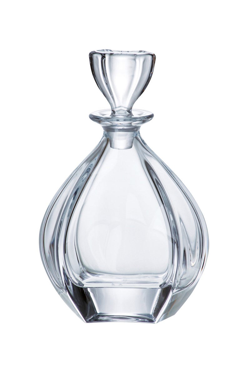 زجاجة كريستالية للنبيذ والويسكي والمشروبات الكحولية من بارسكي بجودة أوروبية مع سدادة سعة 32 أونصة مصنوعة في أوروبا