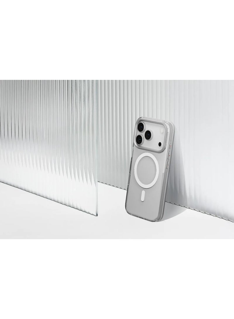 ليفيلو جراب MagSafe Allure PC الصلب لهاتف iPhone 17 Pro / مغناطيس قوي / مصد مقاوم للصدمات / تقنية Ever-Clear / Crystal Strength - شفاف - Image 3