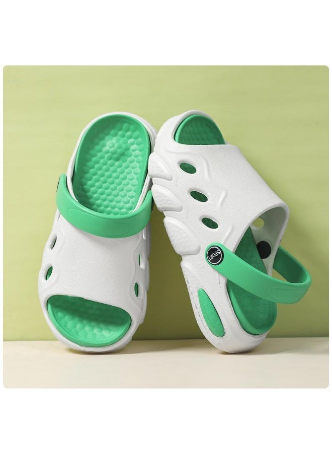 NIBEMINENT Children's Summer Lightweight Breathable Slip-On Sandals Indoor Outdoor Wear Home Slippers Boys Girls Flat Slippers  - Image 4