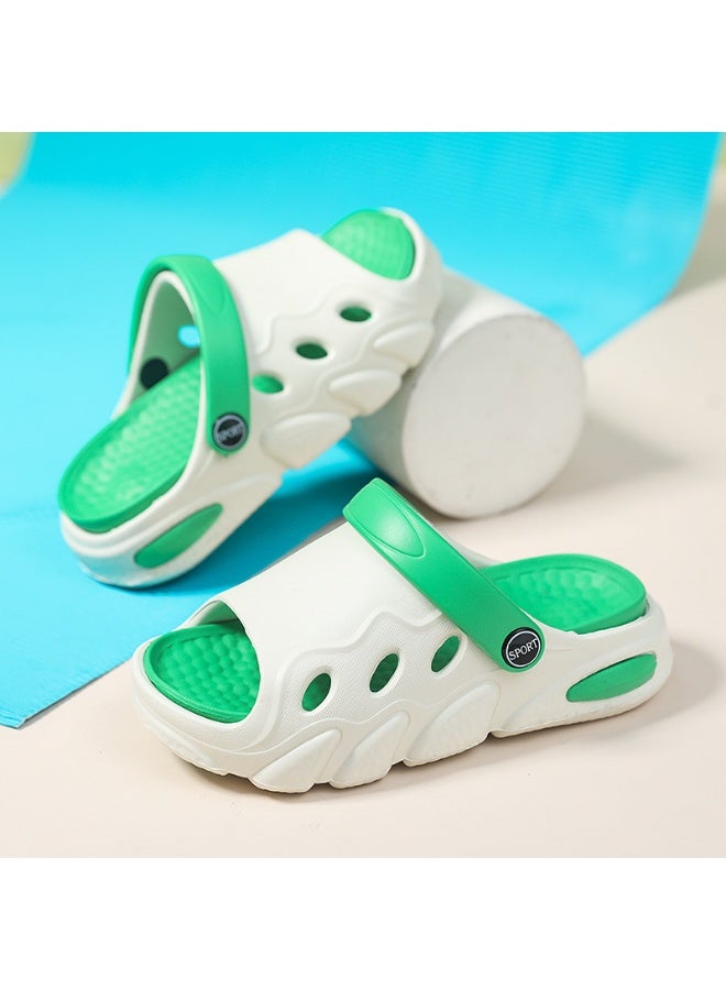 NIBEMINENT Children's Summer Lightweight Breathable Slip-On Sandals Indoor Outdoor Wear Home Slippers Boys Girls Flat Slippers  - Image 2