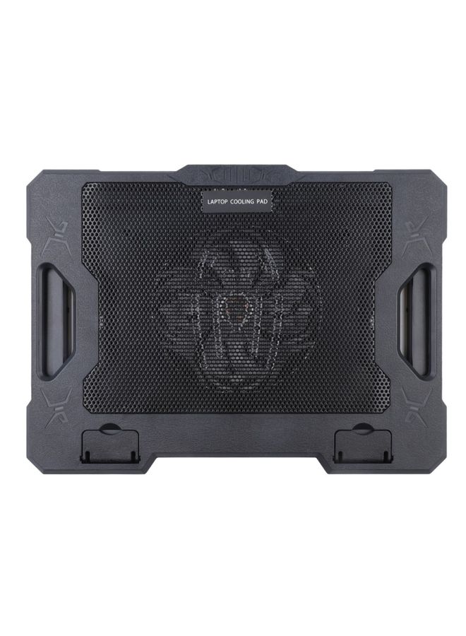 BURAQ S100 One Fan Adjustable Height Dual USB Ports Laptop Cooling Pad  - Image 2