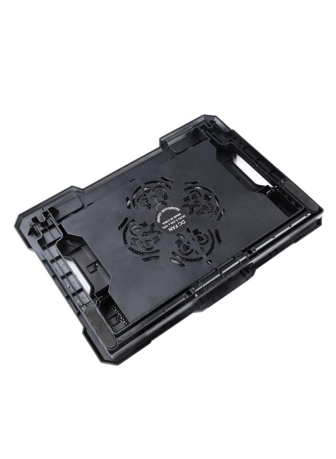 BURAQ S100 One Fan Adjustable Height Dual USB Ports Laptop Cooling Pad  - Image 3