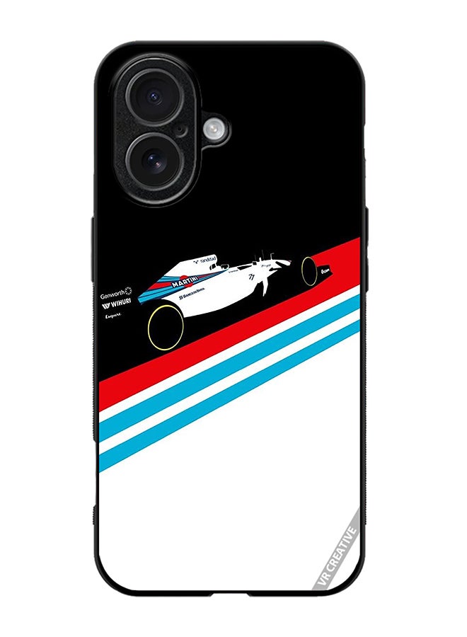 Protective Case Cover For Apple iPhone 17 Martini Formula 1 Design Multicolour