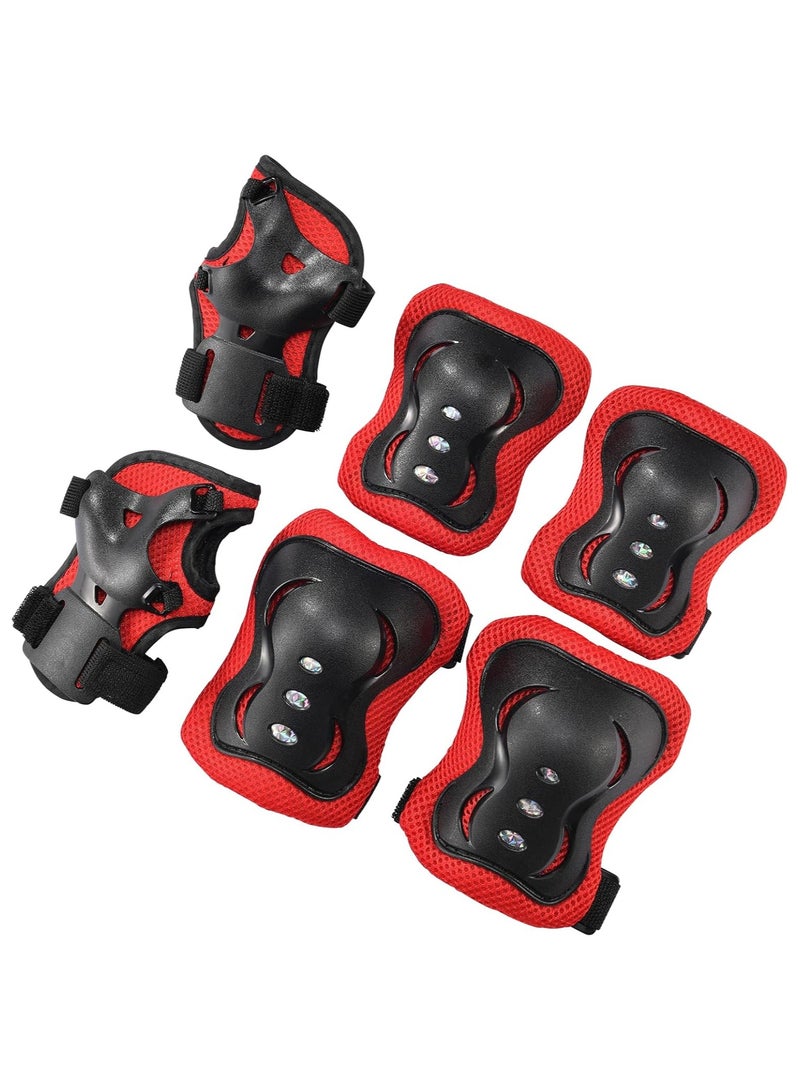 Generic Kids Skateboard Helmet and Knee Pads Elbow Pads Wrist Guards Bike Helmet Boys Girls Protective Gear Set Adjustable for 5-12 Years Bicycle Roller Skates Scooter Sports Protection - Image 2