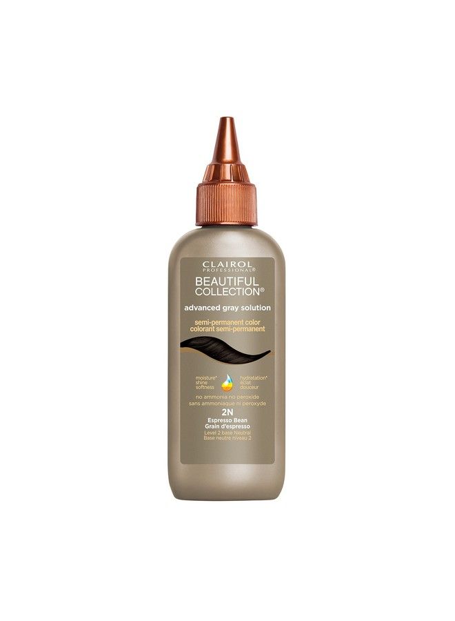 CLAIROL PROFESSIONAL Beautiful Advanced Gray Solutions 2N Espresso Bean 3 Oz - Image 2