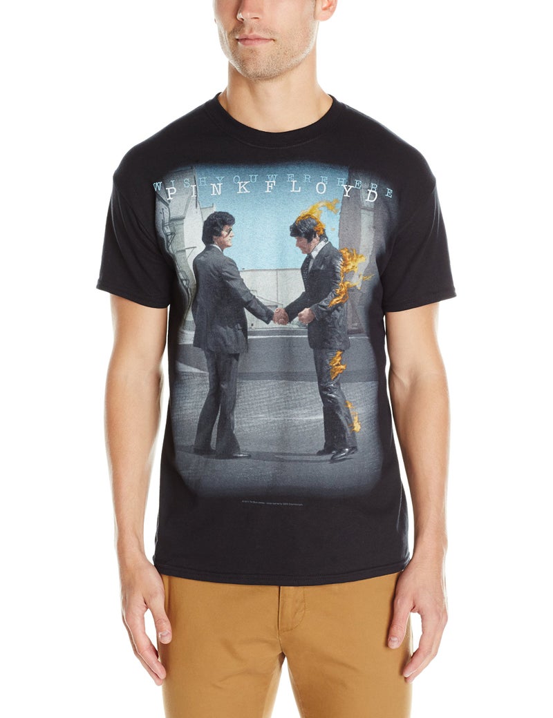 Liquid Blue Men's Pink Floyd Have A Cigar Short Sleeve T-Shirt,Black,Large