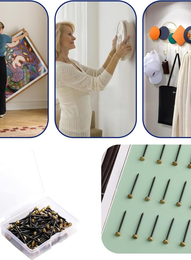 GGOOT 50Pcs Picture Frame Hanging Kit – Metal Hooks for Hanging Pictures, Mirrors, Artwork & Photo Frames – Ideal for Home, Office, or Gallery Use  - Image 5