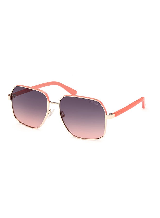 GUESS Women's UV Protection Square Sunglasses - GU0010774B58 - Lens Size: 58 Mm - Image 1
