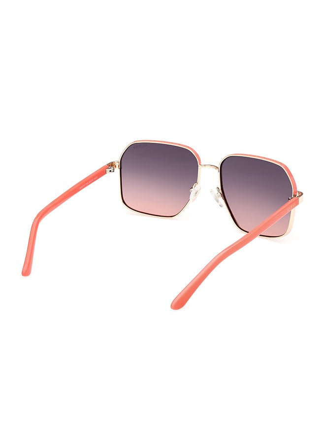 GUESS Women's UV Protection Square Sunglasses - GU0010774B58 - Lens Size: 58 Mm - Image 5