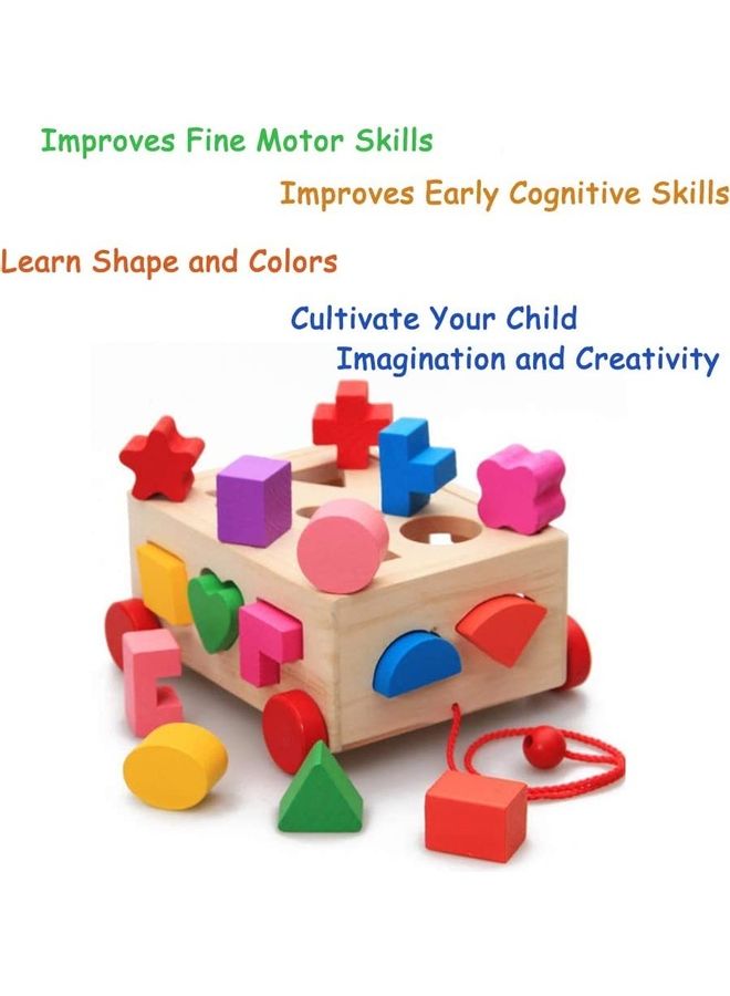 NIBEMINENT Educational Shape Sorter Building Blocks Set for Kids  - Image 3