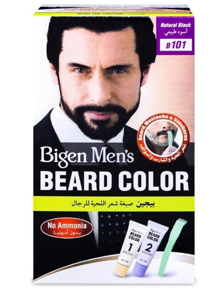 Bigen Hair Color Mens Beard Natural Black B101 - Image 2