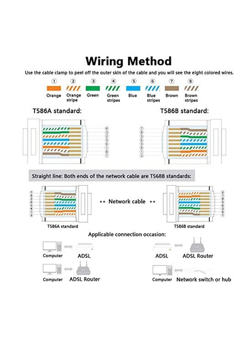 Excefore - RJ45 Crimping Tool Kit for RJ11/RJ12/CAT5/CAT6/Cat5e, Professional Computer Maintenance Lan Cable Tester Network Repair Tool Set，Wire Crimper Wire Connector Stripper Cutter - Image 1