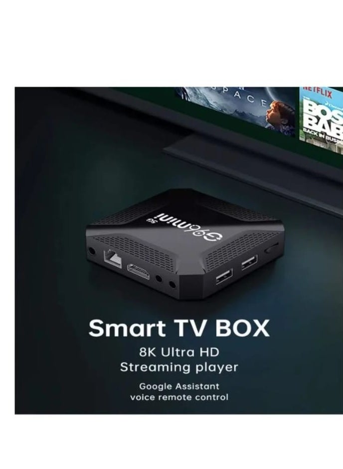 Generic G96MINI TV BOX with 8K Ultra HD Streaming Media Player Dual Band Connectivity Google TV And Google Assistant & Remote Supported - Black  - Image 4
