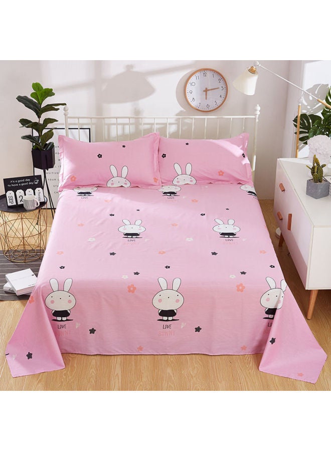 Bed Sheet Single Student Dormitory Single Double Bed Sanding Children's Cartoon Sheet Support A Generation Of Hair-Color:Naughty Rabbit-Specifications:[bed Sheets] 220x230cm - Image 1