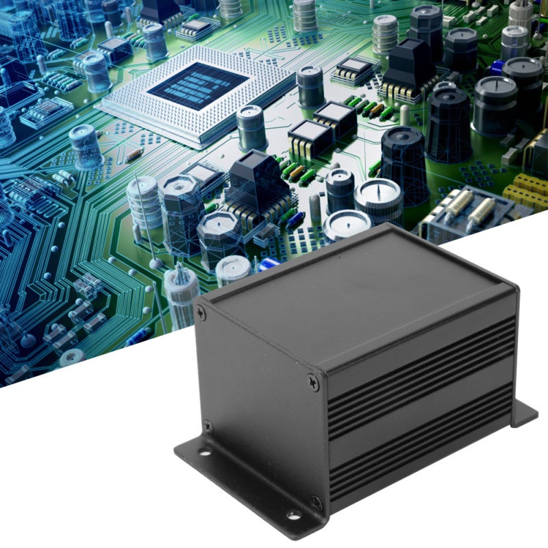 Aluminum Cooling Box 40x50x60mm Matte Black - Integrated Aluminum Alloy Enclosure with Sandblasted Brushed Surface for Electronic PCB Heat Dissipation - Electromagnetic Shielding DIY Project Enclosure - Image 5