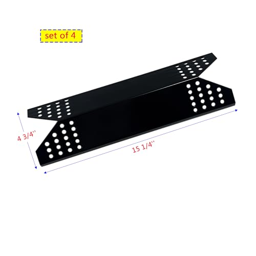 Direct store Parts DP127 (4-pack) Porcelain Steel Heat Shield/Heat Plates 15 1/4'' x 4 3/4'' Replacement for Sams 720-0691A, Sams 730-0691A, 720-0778A, 720-0778C Gas Grill Models - Image 2