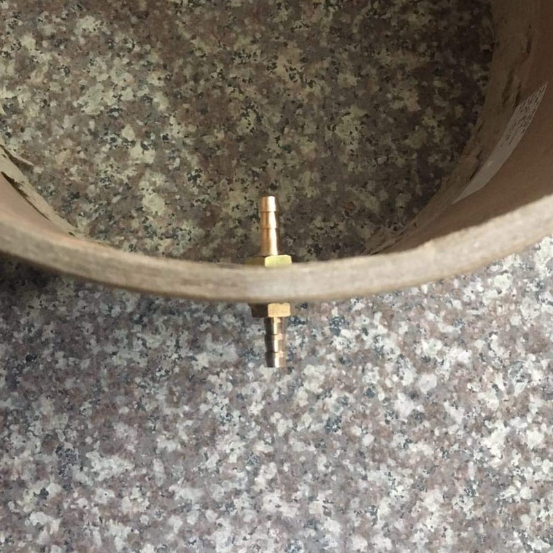 Joywayus 2Pcs 1/4'' Hose Barb Thru-Bulk Head Hex Union Brass Fitting With Flat Washer Gasket Water/Fuel/Air - Image 5