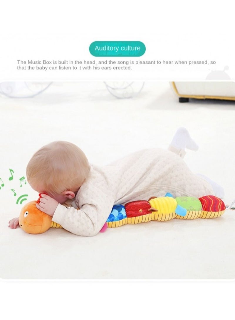 caterpillar Infant Baby Musical Stuffed Animal Activity Soft Toys with Multi Sensory Crinkle, Rattle and Textures  - Image 4