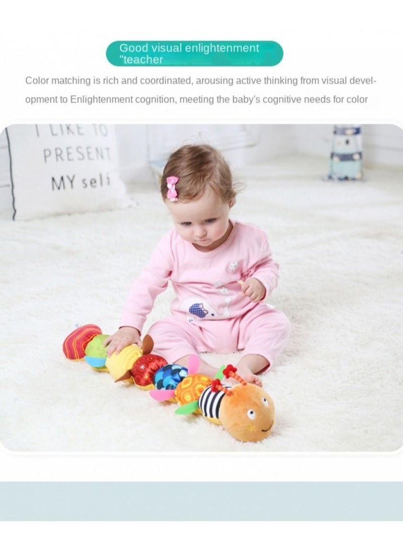 caterpillar Infant Baby Musical Stuffed Animal Activity Soft Toys with Multi Sensory Crinkle, Rattle and Textures  - Image 5