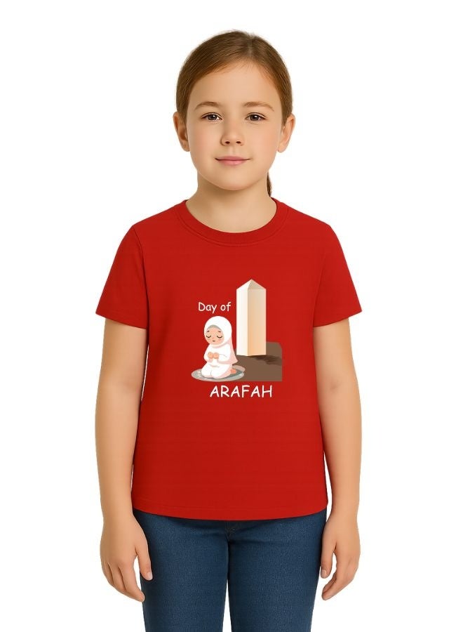 PRINTSHOP4ME Arafah Day Special Girl’s Cotton T-Shirt–Premium Quality Round Neck Short Sleeve Islamic T-Shirt For Girl | Soft Breathable Fabric | Comfortable Daily Wear  - Image 1