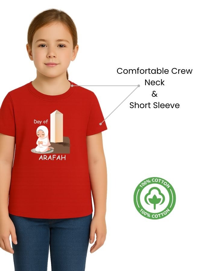 PRINTSHOP4ME Arafah Day Special Girl’s Cotton T-Shirt–Premium Quality Round Neck Short Sleeve Islamic T-Shirt For Girl | Soft Breathable Fabric | Comfortable Daily Wear  - Image 3