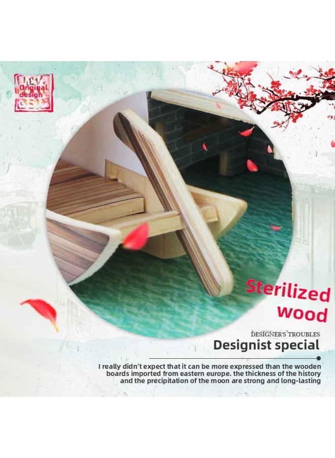 Deai Wai Beijing Courtyard Building Three-dimensional Jigsaw Puzzle Model For Primary And Secondary School Students Puzzle Research Handmade Assembled Toys-Color:【northern Guang】 Han Family Quartet - Image 4