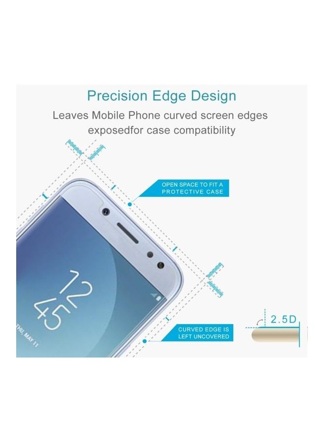 بي جي إم قطعتان من لاصقة حماية للشاشة من الزجاج المقوى بنمط 2.5D وتغطية غير كاملة وبسماكة 0.26 مم وبدرجة صلابة 9H مضادة للانفجار مناسبة لهاتف سامسونج جالاكسي J5 (2017) (إصدار الاتحاد الأوروبي) لون شفاف - Image 2