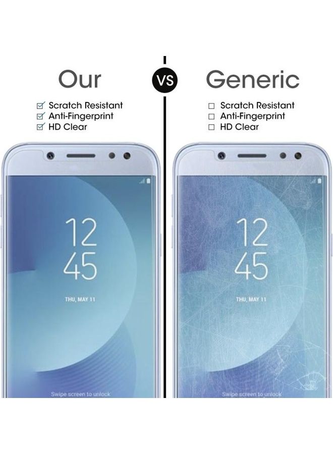 بي جي إم قطعتان من لاصقة حماية للشاشة من الزجاج المقوى بنمط 2.5D وتغطية غير كاملة وبسماكة 0.26 مم وبدرجة صلابة 9H مضادة للانفجار مناسبة لهاتف سامسونج جالاكسي J5 (2017) (إصدار الاتحاد الأوروبي) لون شفاف - Image 3