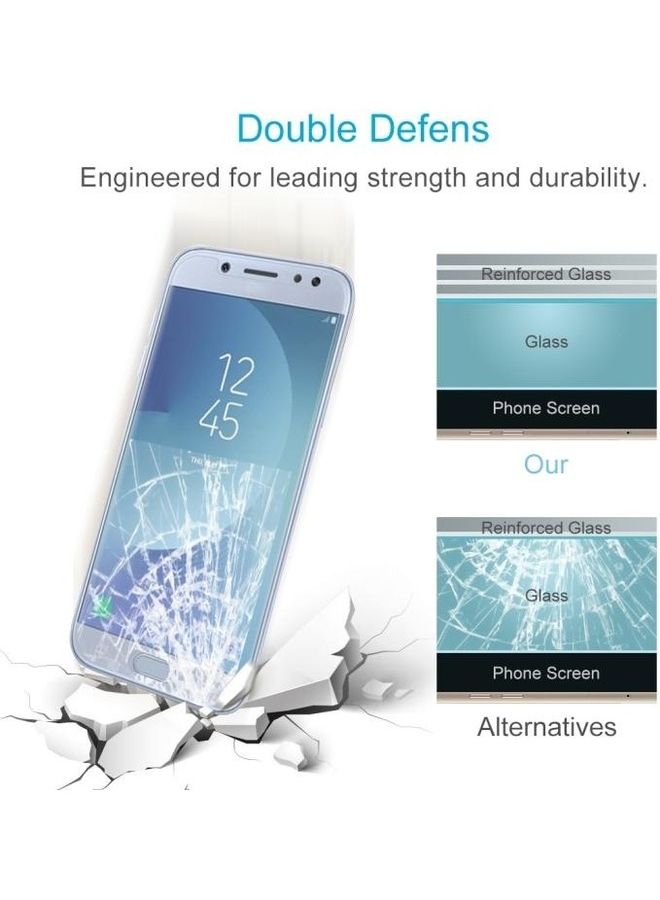 بي جي إم قطعتان من لاصقة حماية للشاشة من الزجاج المقوى بنمط 2.5D وتغطية غير كاملة وبسماكة 0.26 مم وبدرجة صلابة 9H مضادة للانفجار مناسبة لهاتف سامسونج جالاكسي J5 (2017) (إصدار الاتحاد الأوروبي) لون شفاف - Image 5